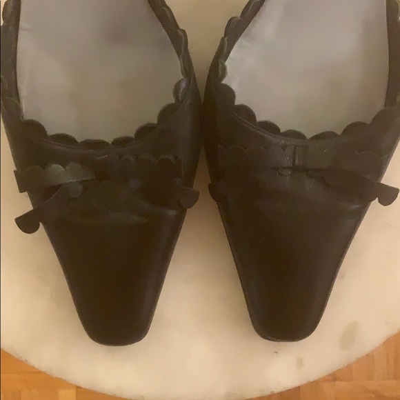 Cynthia Rowley Black Pointy Kitten Heels - Picture 3 of 7